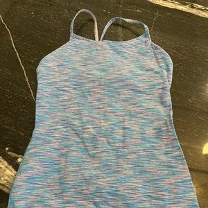 Ivivva by Lululemon pink and blue tank top